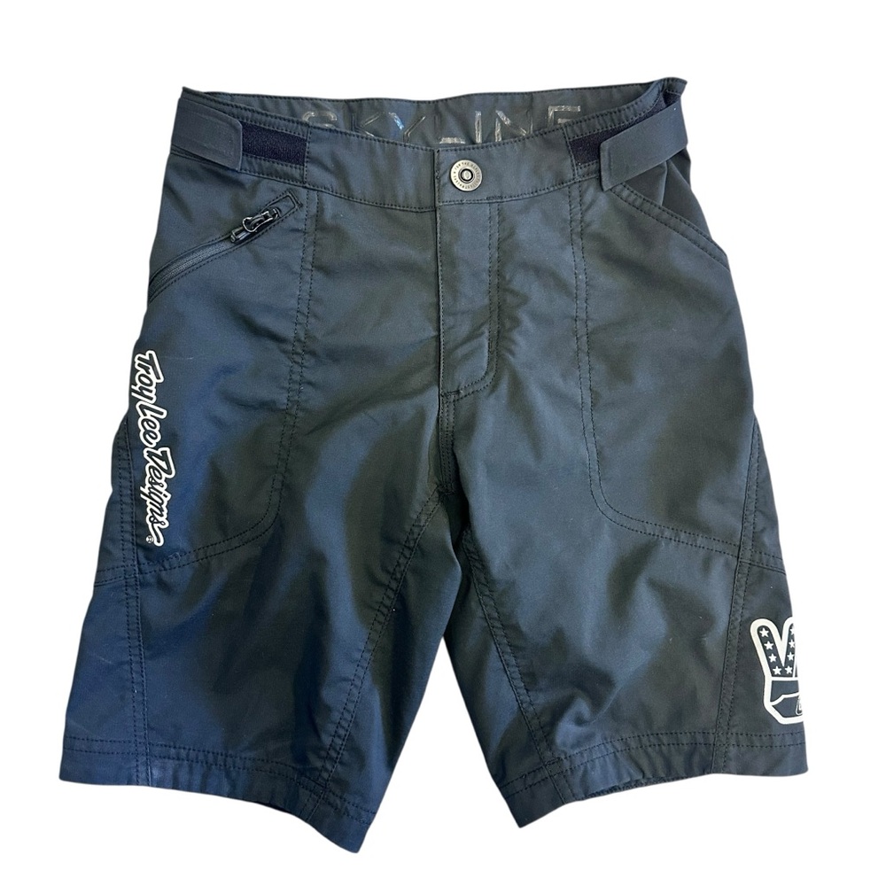 Troy Lee Designs Skyline Mountain Bike Shorts Solid‎ Black Youth Size 26